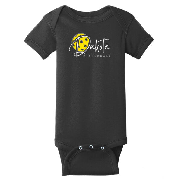 Infant Short Sleeve Baby Rib Bodysuit Thumbnail