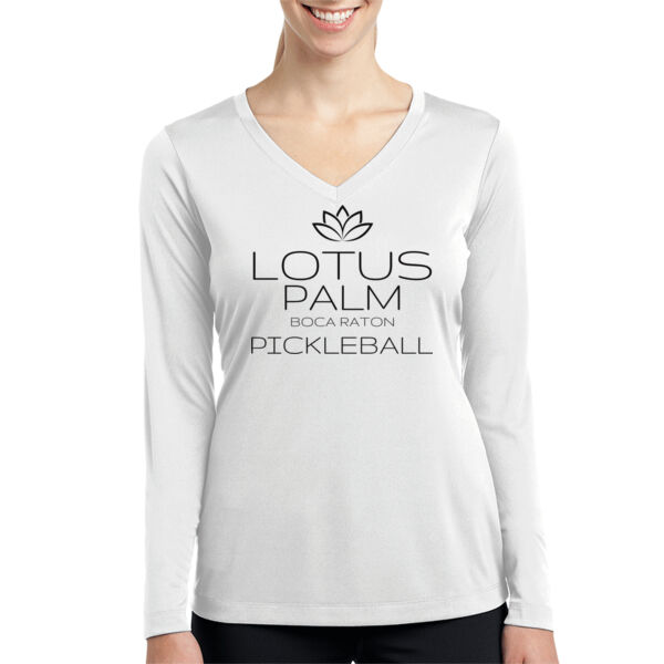 Ladies Long Sleeve PosiCharge ® Competitor™ V Neck Tee Thumbnail