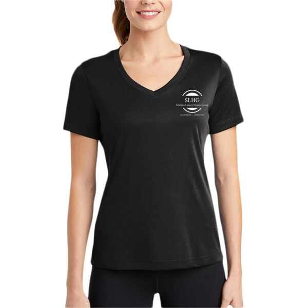 Ladies PosiCharge ® Competitor V Neck Tee, 50 UPF Thumbnail